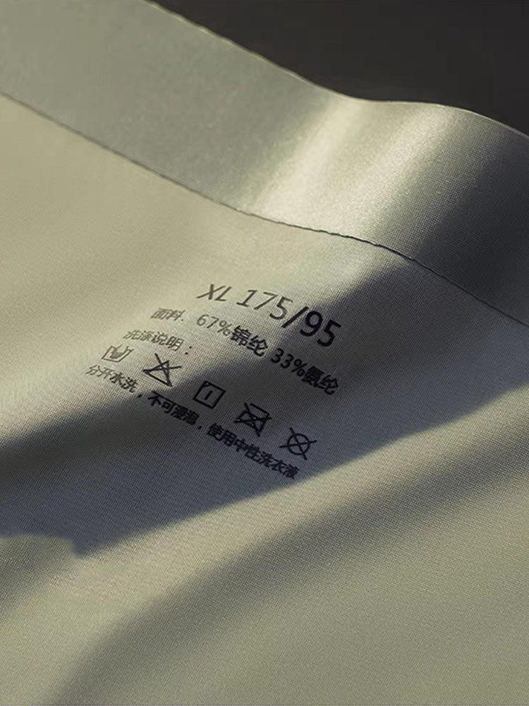 3 Pack Men's Ice Silk Full-Coverage Antibacterial Mid-Rise Boxer Briefs | dmunderwear detail image 11
