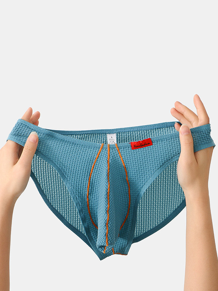 3 Pack Men's Ice Silk High-Elastic Breathable Briefs for Sports | dmunderwear