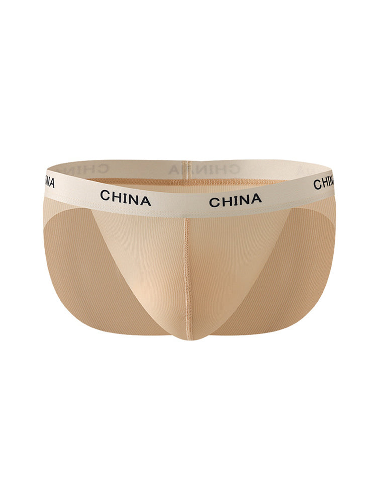 3 Pack Men's Ice Silk Lightweight & Transparent Skin-Feel Solid Color Briefs | dmunderwear detail image 16