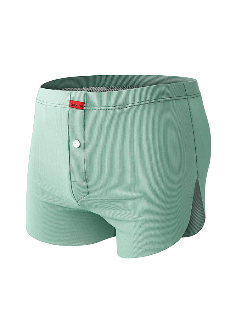 3 Pack Men's Ice Silk Loose-Fit Wide Comfy Waistband Soft Boxer Shorts | dmunderwear