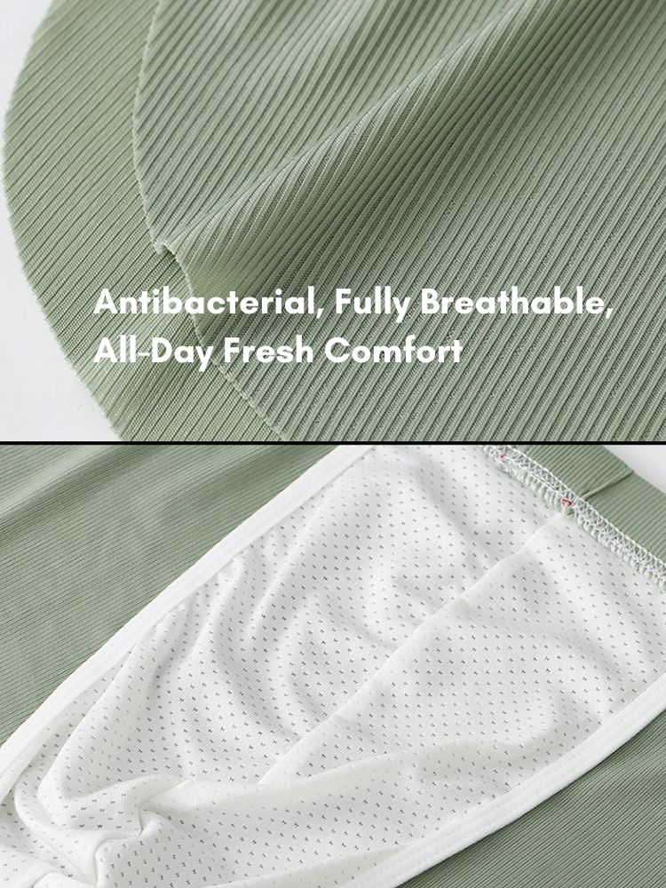 3 Pack Men's Ice Silk Loose-Fit Wide Comfy Waistband Soft Boxer Shorts | dmunderwear detail image 5