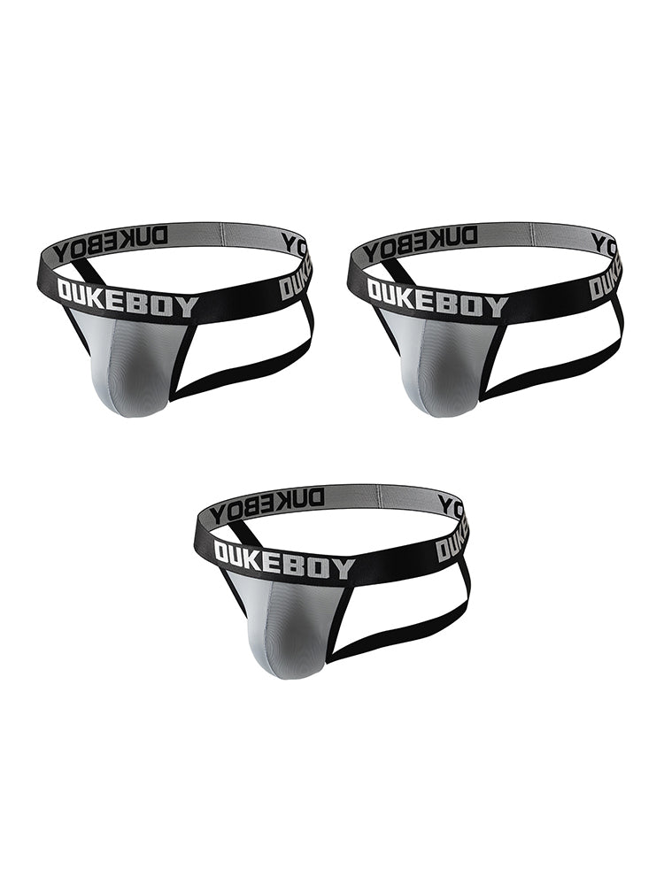 3 Pack Men's Ice Silk Sexy Cheeky & Revealing Jockstraps | dmunderwear detail image 12