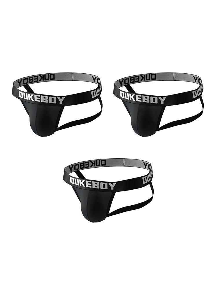 3 Pack Men's Ice Silk Sexy Cheeky & Revealing Jockstraps | dmunderwear detail image 17