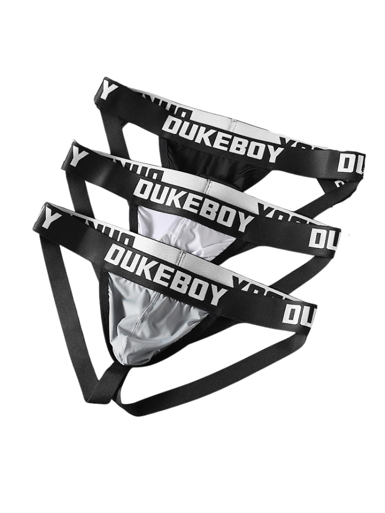 3 Pack Men's Ice Silk Sexy Cheeky & Revealing Jockstraps | dmunderwear detail image 4