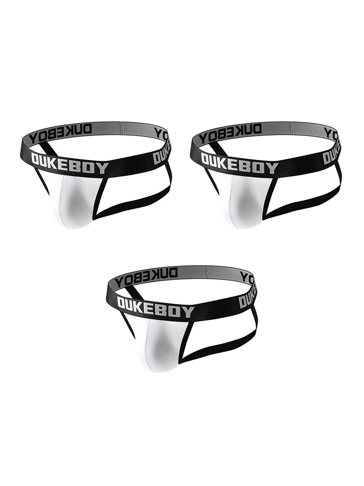 3 Pack Men's Ice Silk Sexy Cheeky & Revealing Jockstraps | dmunderwear detail image 7