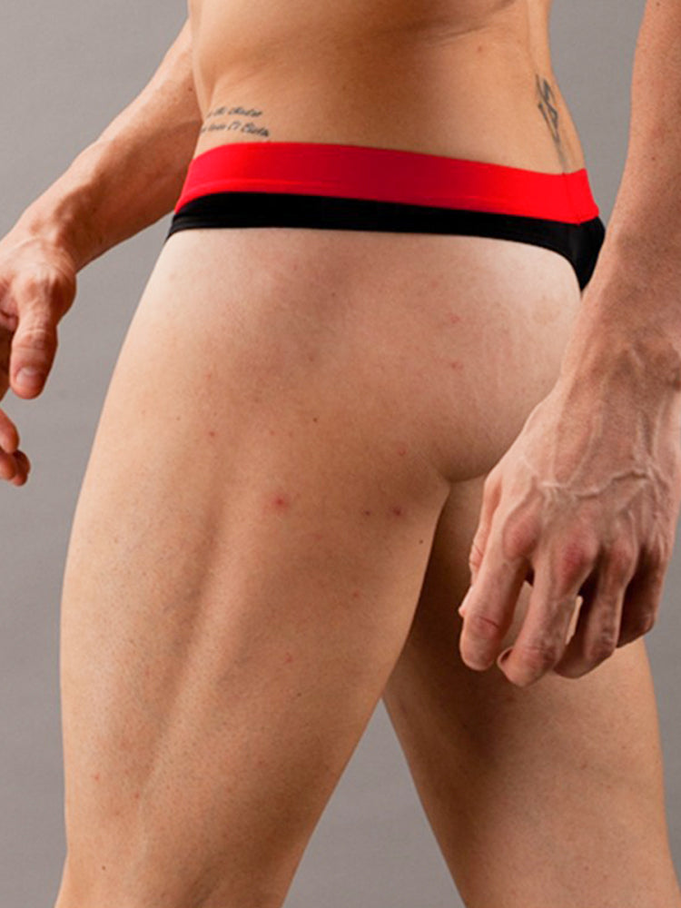 3 Pack Men's Ice Silk Sexy Lightweight Quick-Dry Breathable Thongs | dmunderwear detail image 13