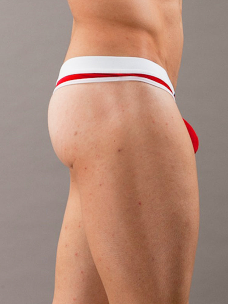 3 Pack Men's Ice Silk Sexy Lightweight Quick-Dry Breathable Thongs | dmunderwear detail image 4