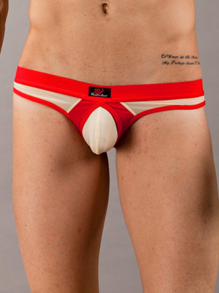 3 Pack Men's Ice Silk Sexy Lightweight Quick-Dry Breathable Thongs | dmunderwear detail image 6