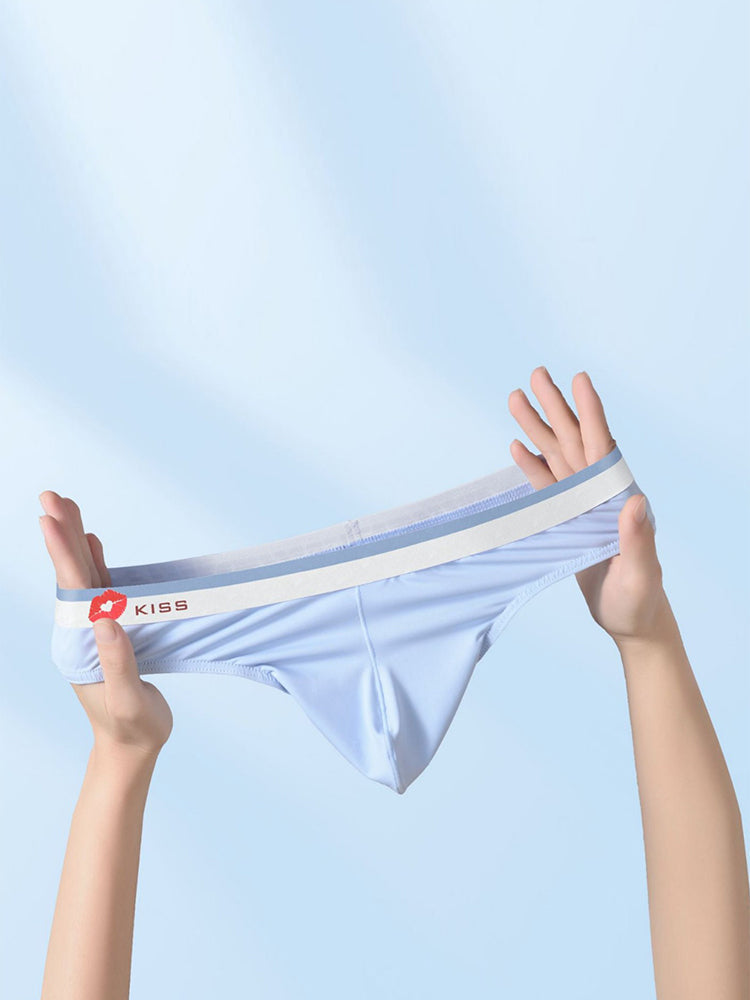 3 Pack Men's Ice Silk Sexy U-Shaped Pouch Kiss Thong | dmunderwear