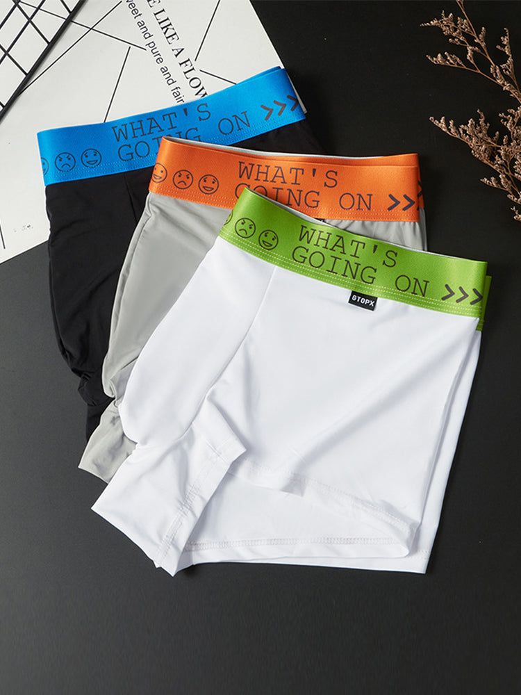 3-pack Men's Ice Silk Solid Color Breathable Briefs | dmunderwear detail image 4