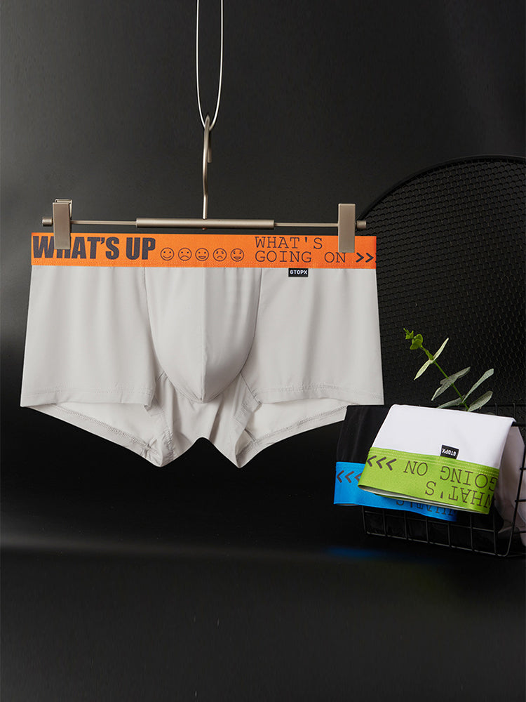 3-pack Men's Ice Silk Solid Color Breathable Briefs | dmunderwear detail image 6