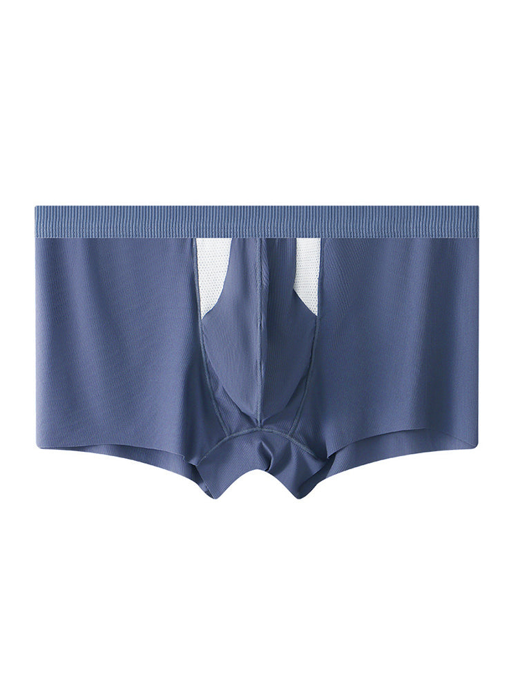 3-Pack Men's Ice Silk Trunks with Bullet-Style Separation and Enlarging Effect | dmunderwear detail image 19