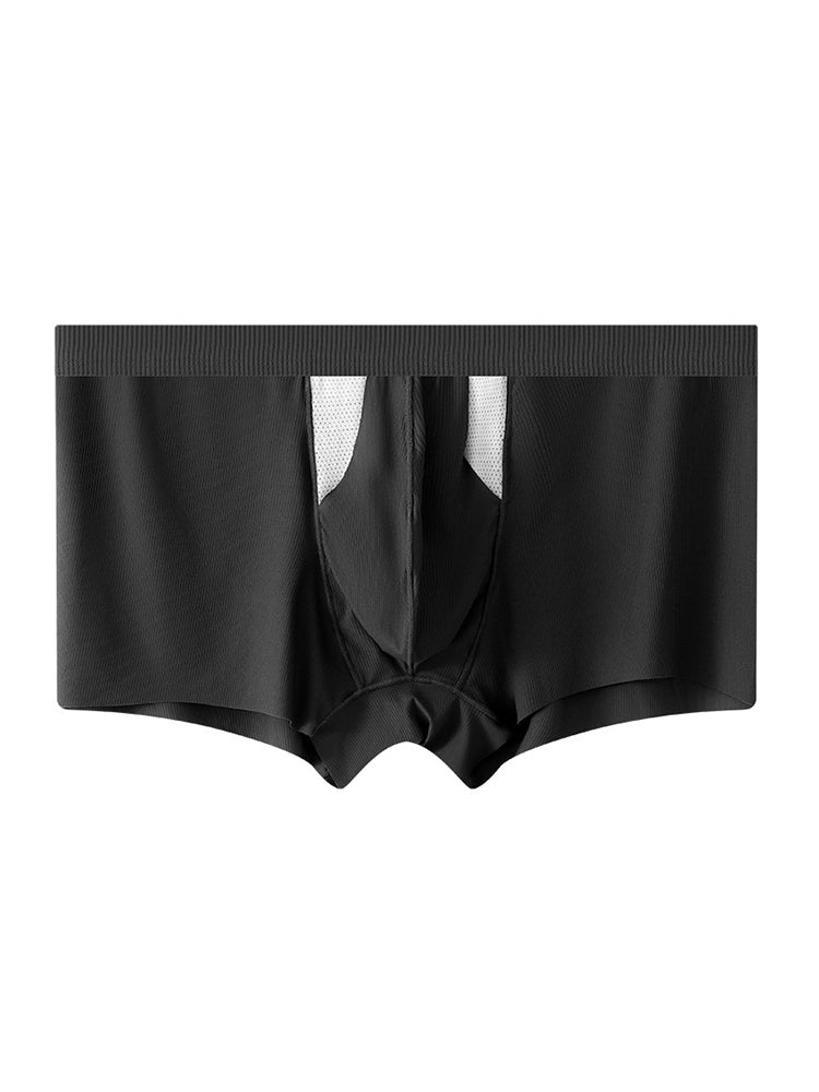 3-Pack Men's Ice Silk Trunks with Bullet-Style Separation and Enlarging Effect | dmunderwear detail image 20