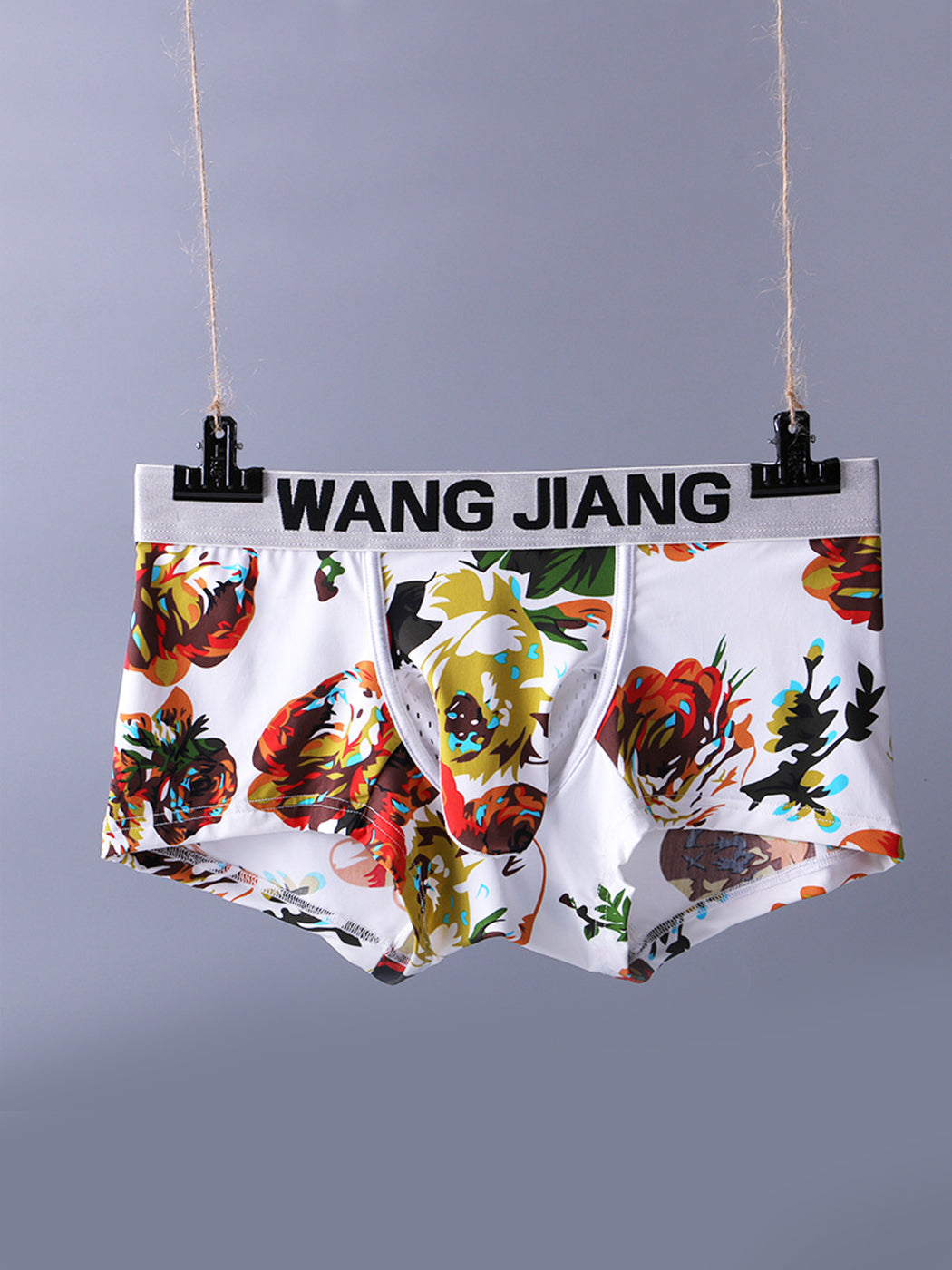 3 Pack Men's Ice Silk Trunks with Separated Pouch Design | dmunderwear detail image 18