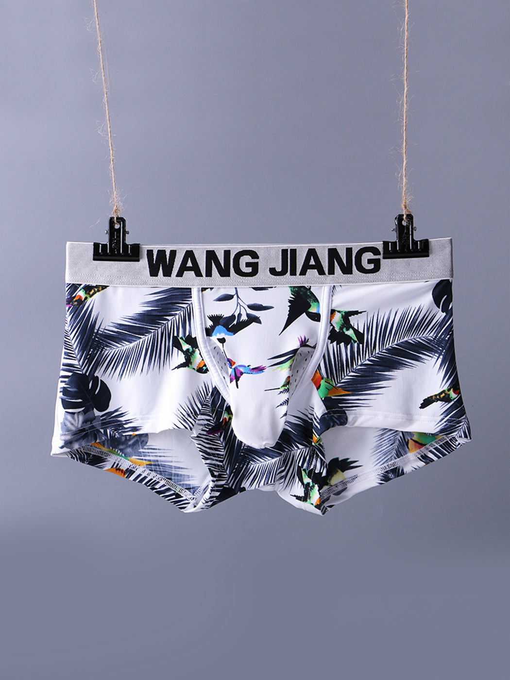 3 Pack Men's Ice Silk Trunks with Separated Pouch Design | dmunderwear detail image 19