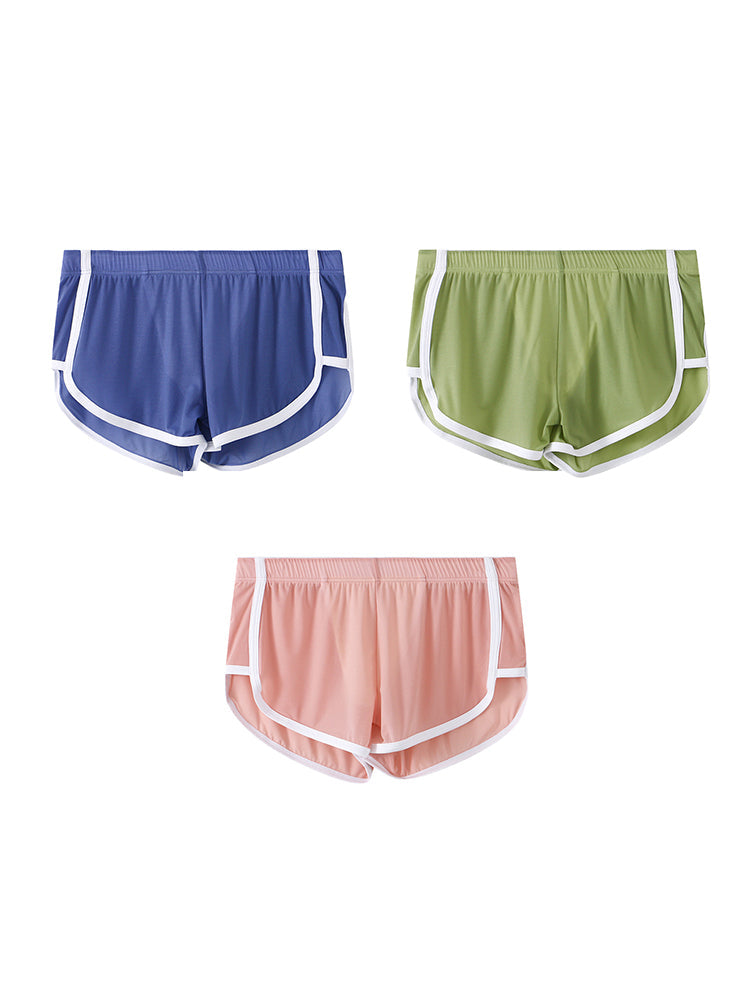 3 Pack Men's Ice Silk Ultra-Thin Mesh Sports Comfort Activewear Shorts | dmunderwear detail image 14