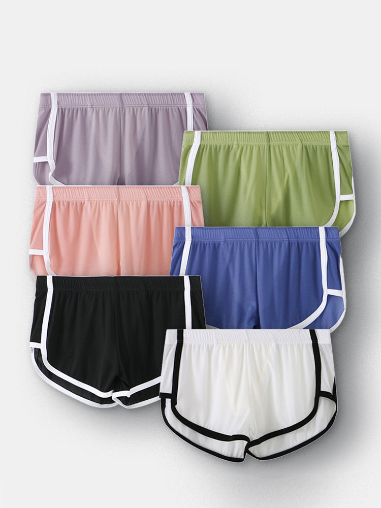 3 Pack Men's Ice Silk Ultra-Thin Mesh Sports Comfort Activewear Shorts | dmunderwear detail image 15