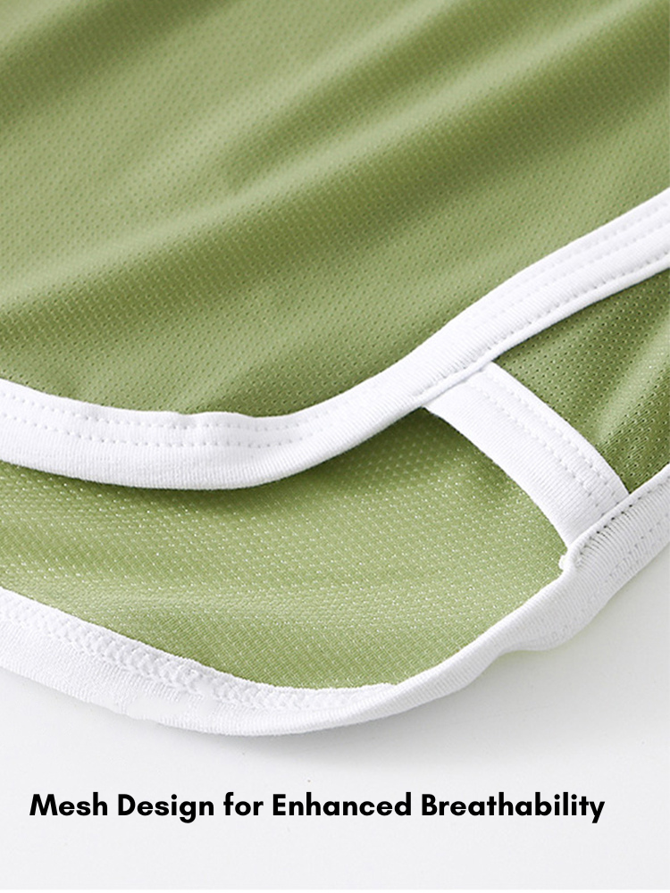 3 Pack Men's Ice Silk Ultra-Thin Mesh Sports Comfort Activewear Shorts | dmunderwear detail image 4
