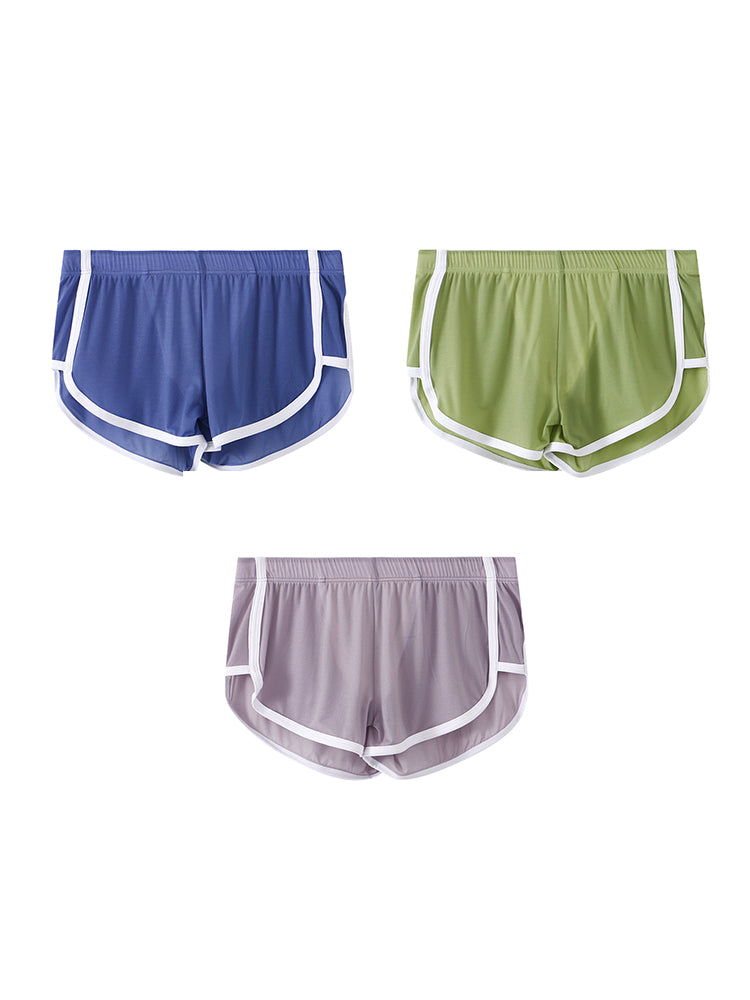 3 Pack Men's Ice Silk Ultra-Thin Mesh Sports Comfort Activewear Shorts | dmunderwear detail image 8