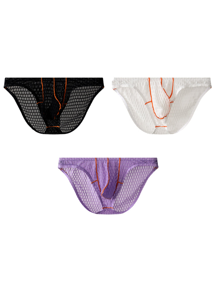 3 Pack Men's Ice Thread Briefs | dmunderwear detail image 13