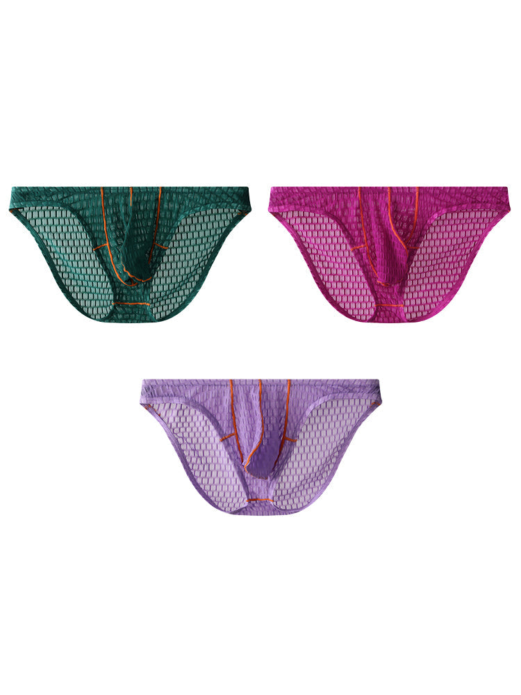 3 Pack Men's Ice Thread Briefs | dmunderwear detail image 14