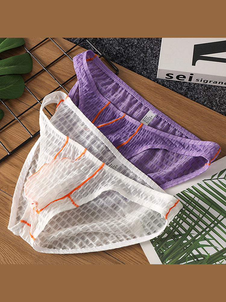 3 Pack Men's Ice Thread Briefs | dmunderwear detail image 5
