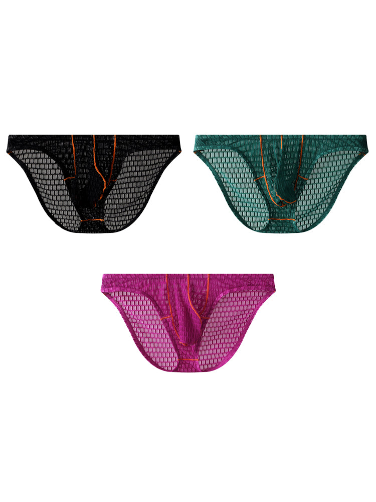 3 Pack Men's Ice Thread Briefs | dmunderwear detail image 8