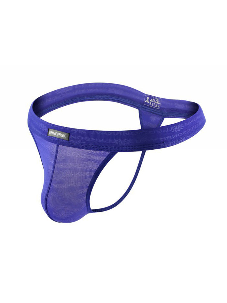 3-pack Men's Lace Obscure Embossed G-String Thong | dmunderwear detail image 13