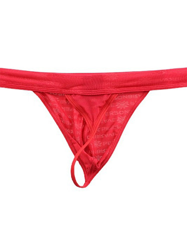 3-pack Men's Lace Obscure Embossed G-String Thong | dmunderwear detail image 4