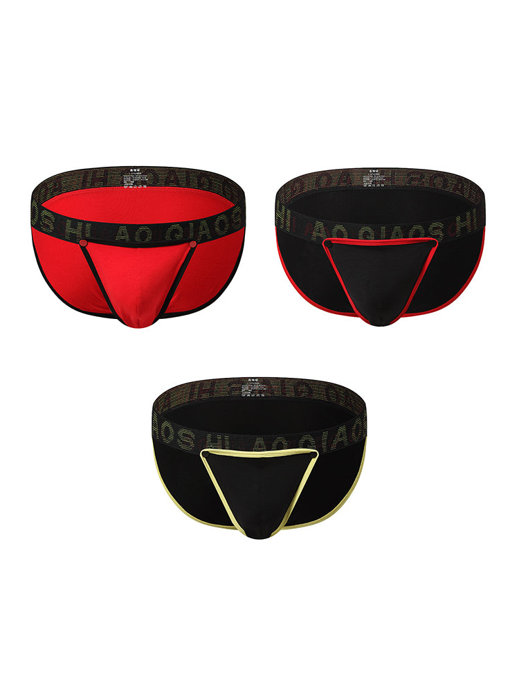 3 Pack Men's Large Pouch Button Waistband Briefs | dmunderwear detail image 12
