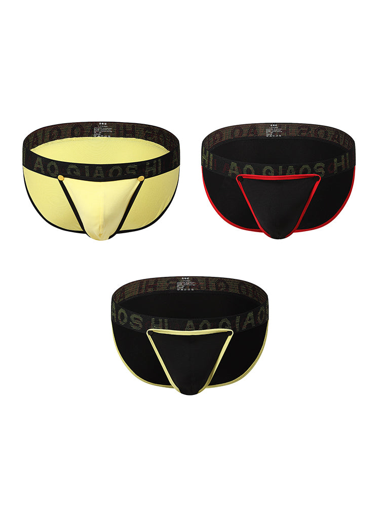 3 Pack Men's Large Pouch Button Waistband Briefs | dmunderwear detail image 17