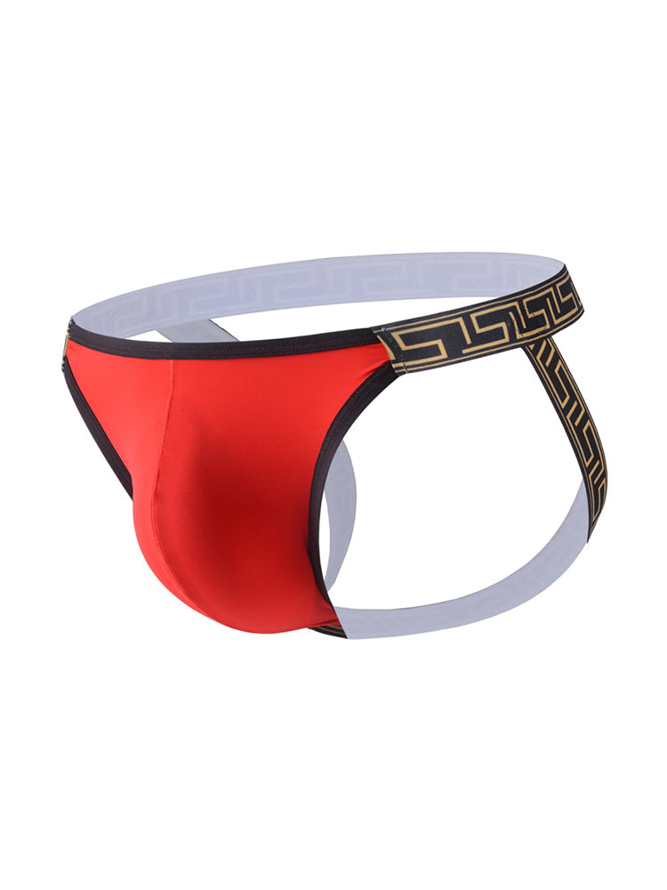3 Pack Men's Large Pouch Low-Rise Sexy Jockstrap | dmunderwear detail image 11
