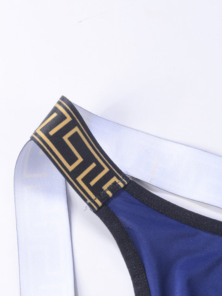 3 Pack Men's Large Pouch Low-Rise Sexy Jockstrap | dmunderwear detail image 4