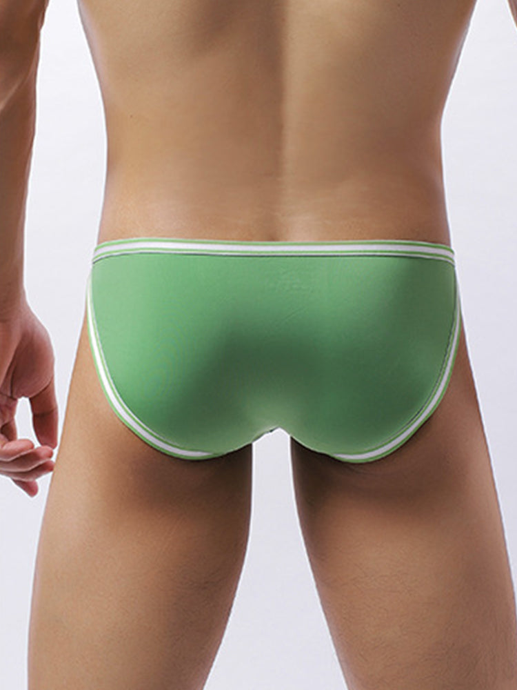 3 Pack Men's Large Pouch Sporty Breathable Seamless Comfort Bikinis | dmunderwear detail image 5