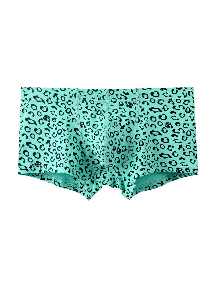 3 Pack Men's Leopard Cotton Breathable & Low-Rise Trunks | dmunderwear detail image 19