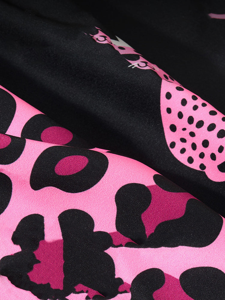 3 Pack Men's Leopard Print Ice Silk Loose-Fit Breathable Boxer Shorts | dmunderwear detail image 10