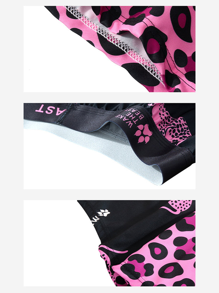 3 Pack Men's Leopard Print Ice Silk Loose-Fit Breathable Boxer Shorts | dmunderwear detail image 13
