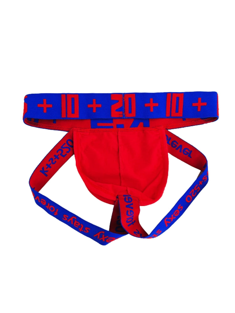 3 Pack Men's Letter Print Color Block Breathable & Stretchy Jockstraps | dmunderwear detail image 18