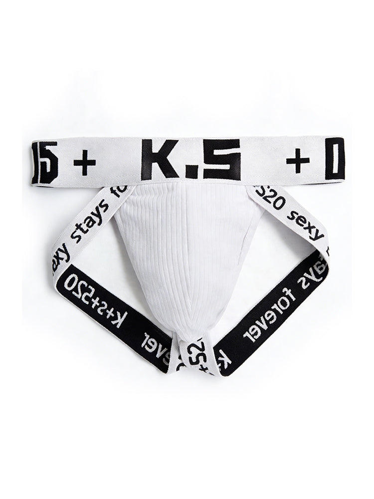 3 Pack Men's Letter Print Color Block Breathable & Stretchy Jockstraps | dmunderwear detail image 19