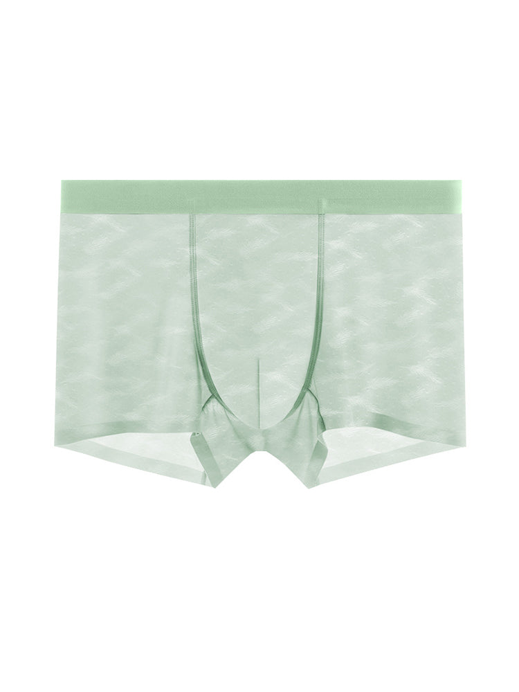 3 Pack Men's Lightweight & Airy Seamless Comfort Ice Silk Trunks | dmunderwear