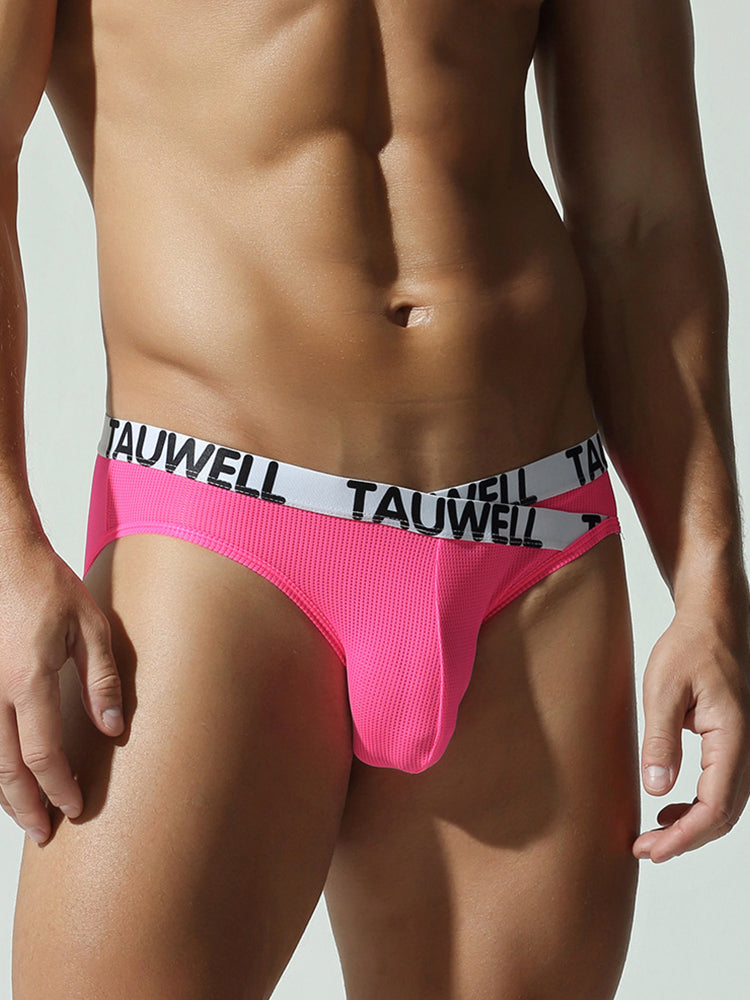3 Pack Men's Minimalist Mesh Bikini with Crossed Waistband | dmunderwear detail image 19
