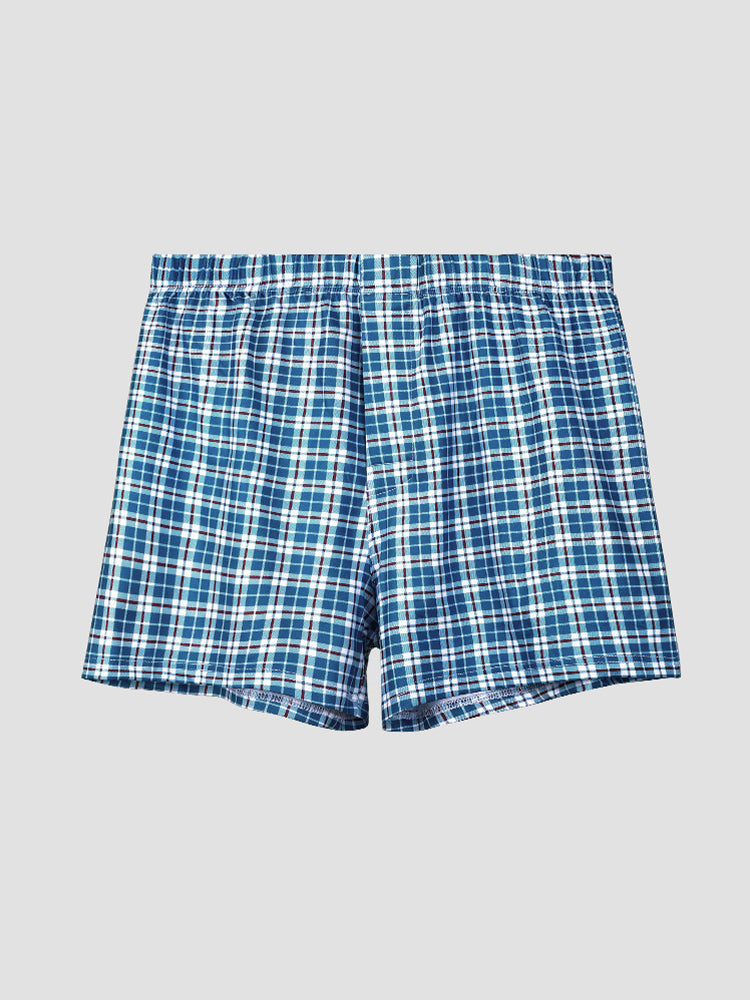 3 Pack Men's Loose Fit Mid-Rise Comfy Waistband Quick-Dry Boxers Shorts | dmunderwear
