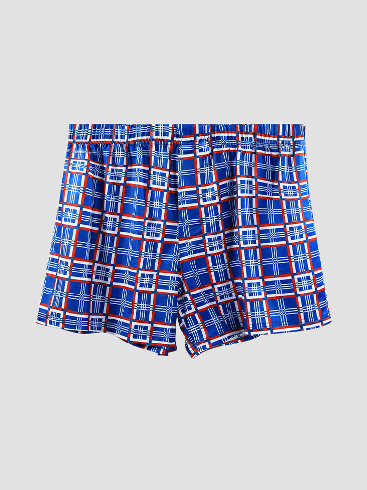 3 Pack Men's Loose Fit Mid-Rise Comfy Waistband Quick-Dry Boxers Shorts | dmunderwear detail image 15