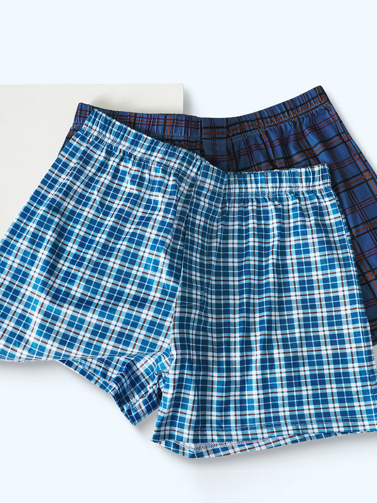 3 Pack Men's Loose Fit Mid-Rise Comfy Waistband Quick-Dry Boxers Shorts | dmunderwear detail image 9