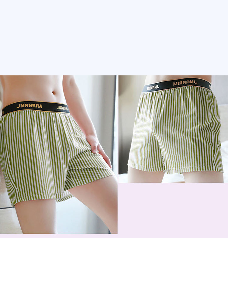 3 Pack Men's Loose-Fit Striped Design Stylish Premium Cotton Boxer Shorts | dmunderwear detail image 15