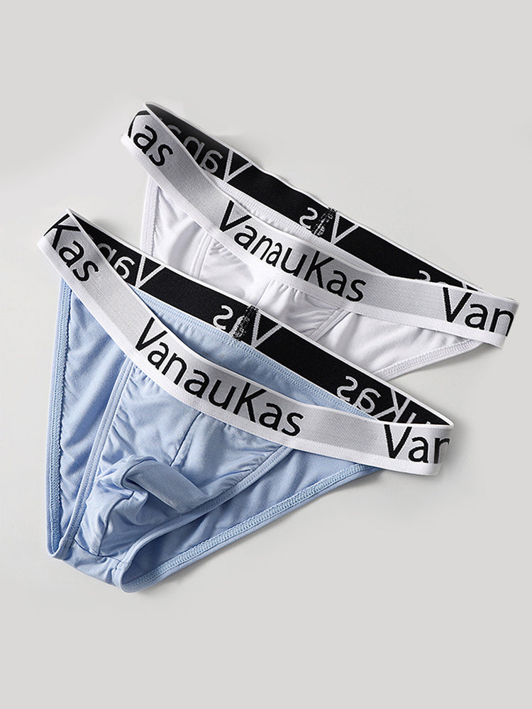 3 Pack Men's Low-Rise Anti-Chafing Sexy Stretch Fit Briefs | dmunderwear detail image 11