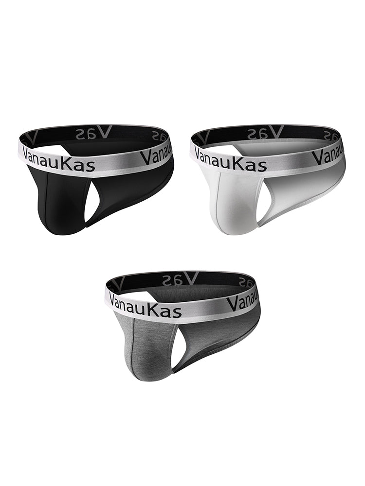 3 Pack Men's Low-Rise Anti-Chafing Sexy Stretch Fit Briefs | dmunderwear detail image 12