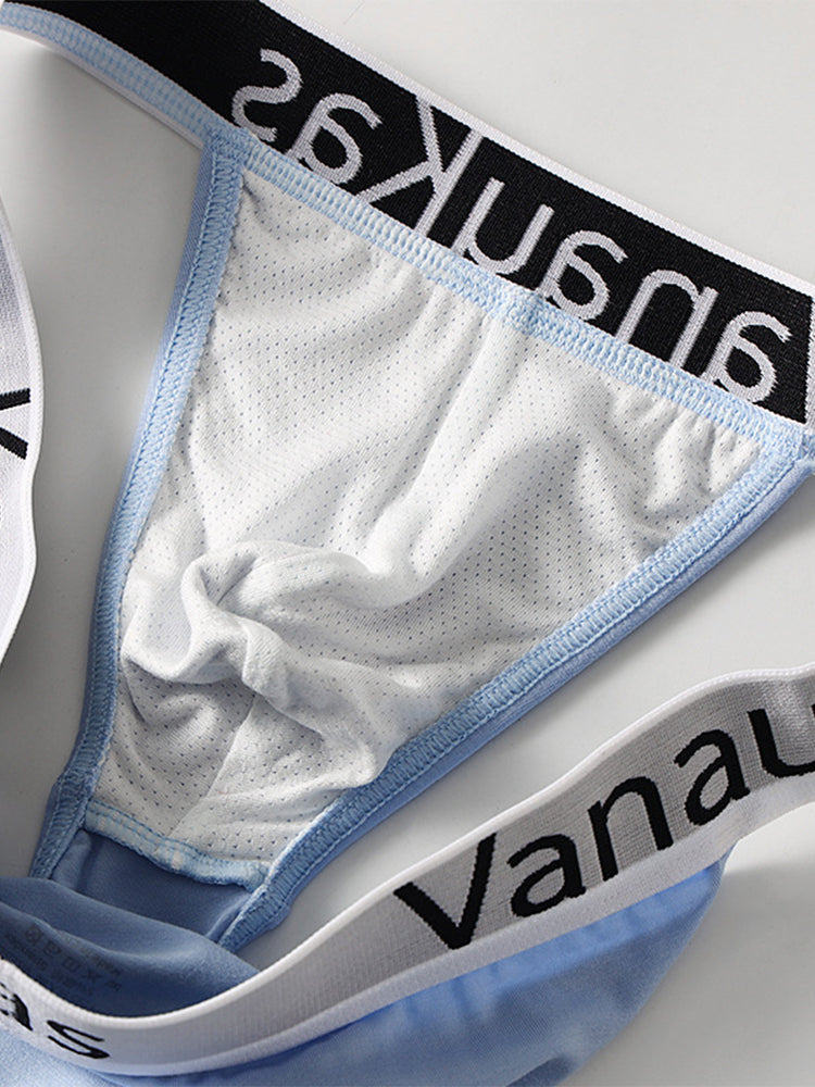 3 Pack Men's Low-Rise Anti-Chafing Sexy Stretch Fit Briefs | dmunderwear detail image 13