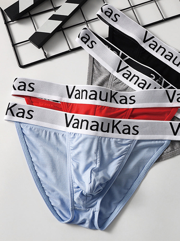 3 Pack Men's Low-Rise Anti-Chafing Sexy Stretch Fit Briefs | dmunderwear detail image 14