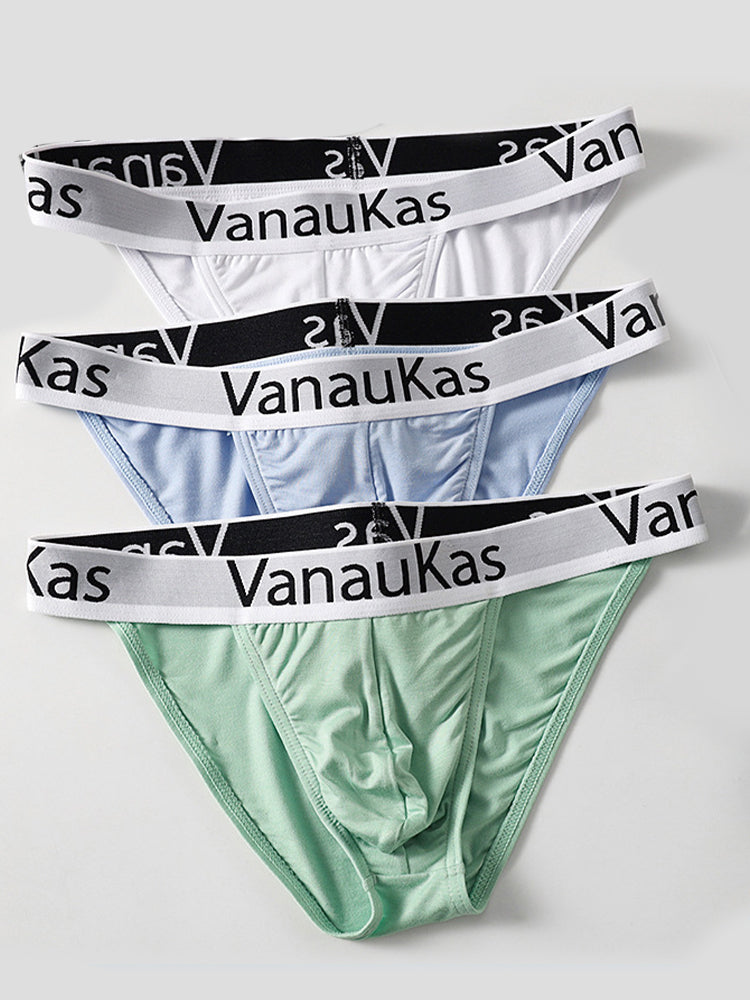 3 Pack Men's Low-Rise Anti-Chafing Sexy Stretch Fit Briefs | dmunderwear detail image 16